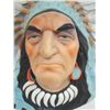 Image 2 : Ceramic Chalk Indian Chief Face Wall Hanging