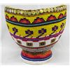 Image 1 : Hand Beaded Wooden Vase - Artist Kills Thunder