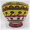 Image 2 : Hand Beaded Wooden Vase - Artist Kills Thunder