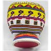 Image 3 : Hand Beaded Wooden Vase - Artist Kills Thunder