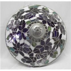 Stained Glass Purple Flower Lamp Shade