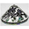 Image 2 : Stained Glass Purple Flower Lamp Shade