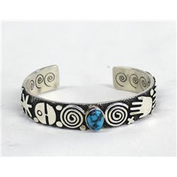 Navajo Sterling Silver Bracelet - Alex Sanchez
