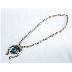 Pawn Navajo Sand Cast Sterling Naja Necklace