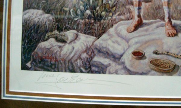 Artist Locklear Framed Print by Lumbee Tribal Artist Gene Locklear
