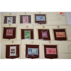 1987-1988 Historic Stamps Of America; Alaska Statehood Jan. 3, 1959, Academy Of Fine Arts Jan. 15, 1