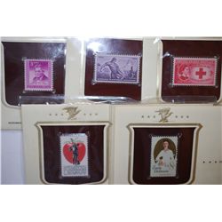 1987-1989 Historic Stamps Of America; Clara Barton Sep. 7, 1948, The Nebraska Territory May 7, 1954,