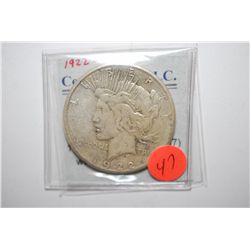1922-S Peace $1; EST. $35-45