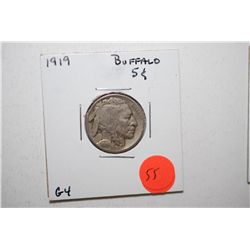 1919 Buffalo Nickel; G4; EST. $3-6