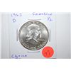 Image 1 : 1963-D Ben Franklin Half Dollar; Choice BU; EST. $15-25