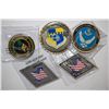Image 1 : Various Military Challenge Medals; Lot of 5; EST. $40-75