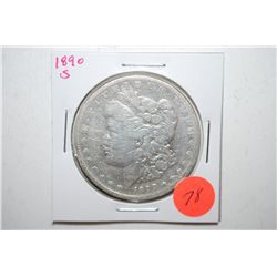 1890-S Silver Morgan $1; EST. $30-40