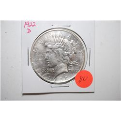 1922-D Peace $1; EST. $30-40