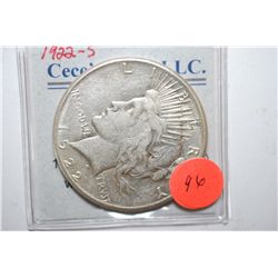 1922-S Peace $1; EST. $40-60