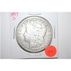 1897-S Silver Morgan $1; EST. $30-40