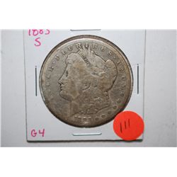 1883-S Silver Morgan $1; G4; EST. $25-40