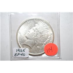 1925 Peace $1; EF40; EST. $30-40