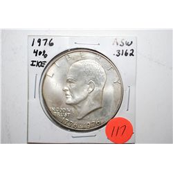1976-S Eisenhower $1; 40% Silver; .3162 ASW; EST. $8-15
