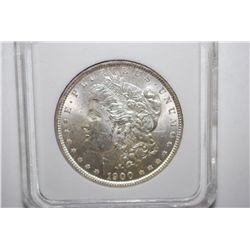 1900 Silver Morgan $1; ANI Graded MS64; EST. $40-60