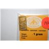 Image 1 : Istanbul Gold Refinery Gold Ingot; 999.9 Gold 1 Gram; EST. $60-75