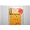 Image 2 : Istanbul Gold Refinery Gold Ingot; 999.9 Gold 1 Gram; EST. $60-75