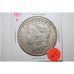 1901-O Silver Morgan $1; EST. $40-60