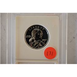 2007-P Sacagawea $1 Coin; .999 Fine Silver Enriched; EST. $3-5