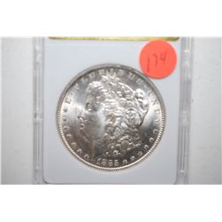 1885-O Silver Morgan $1; MCPCG Graded MS62; EST. $50-65