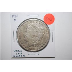 1901-O Silver Morgan $1; Very Low Grade; EST. $25-30