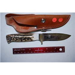 North American Hunting Club Life Member Collectible Knife With Sheath; EST. $20-30