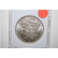 1900-O Silver Morgan $1; MCPCG Graded MS63; EST. $60-80