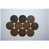 Image 1 : Indian Head One Cent; Various Dates & Conditions; Lot of 10; EST. $10-20