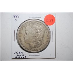 1889-O Silver Morgan $1; Very Low Grade; EST. $25-30