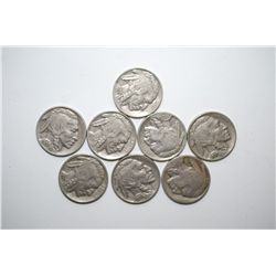 Buffalo Nickel; Various Dates & Conditions; Lot of 8; EST. $5-10