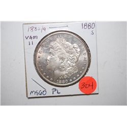 1880-S Silver Morgan $1; VAM 11 MS60; 1880/9; EST. $100-300