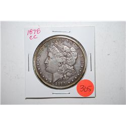 1878-CC Silver Morgan $1; EST. $100-150