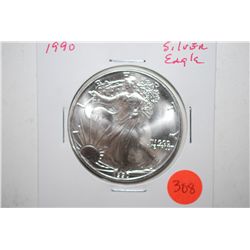 1990 Silver Eagle $1; EST. $35-45