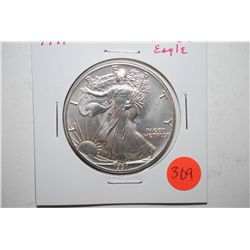 1991 Silver Eagle $1; EST. $35-45