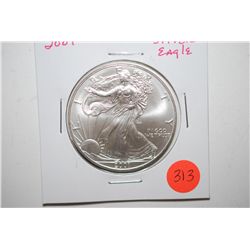 2001 Silver Eagle $1; EST. $35-45