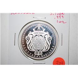 Scottsdale Silver Round; .999 Fine Silver 1 Oz.; EST. $30-40