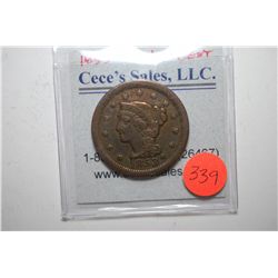 1853 Large One Cent; EST. $20-30