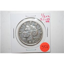 2003 Liberty Silver Round; .999 Silver 1/2 Oz.; EST. $20-30