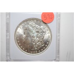 1900-O Silver Morgan $1; MCPCG Graded MS62; EST. $60-80