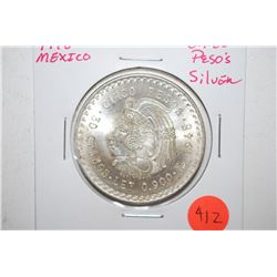 1948 Mexico Cinco Pesos Foreign Coin; 0.900 Ley 30 Grams Silver; EST. $30-40