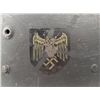 Image 2 : CAPTURED WWII HELMET WITH NAZI NAVY EAGLE & SWASTIKA