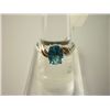 Image 1 : 12.75 CTW BLUE TOPAZ RING .925 STERLING SILVER