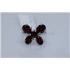Image 1 : 26.86 GARNET RING .925 STERLING SILVER