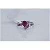 Image 1 : 12.00 CTW RUBY RING .925 STERLING SILVER