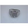 Image 1 : 20.5 CTW CZ RING .925 STERLING SILVER