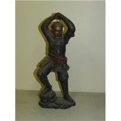 ET0518120002 Samurai Warrior Bronze Approx. 17in tall.